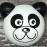 Panda 3D - fekete,fehér